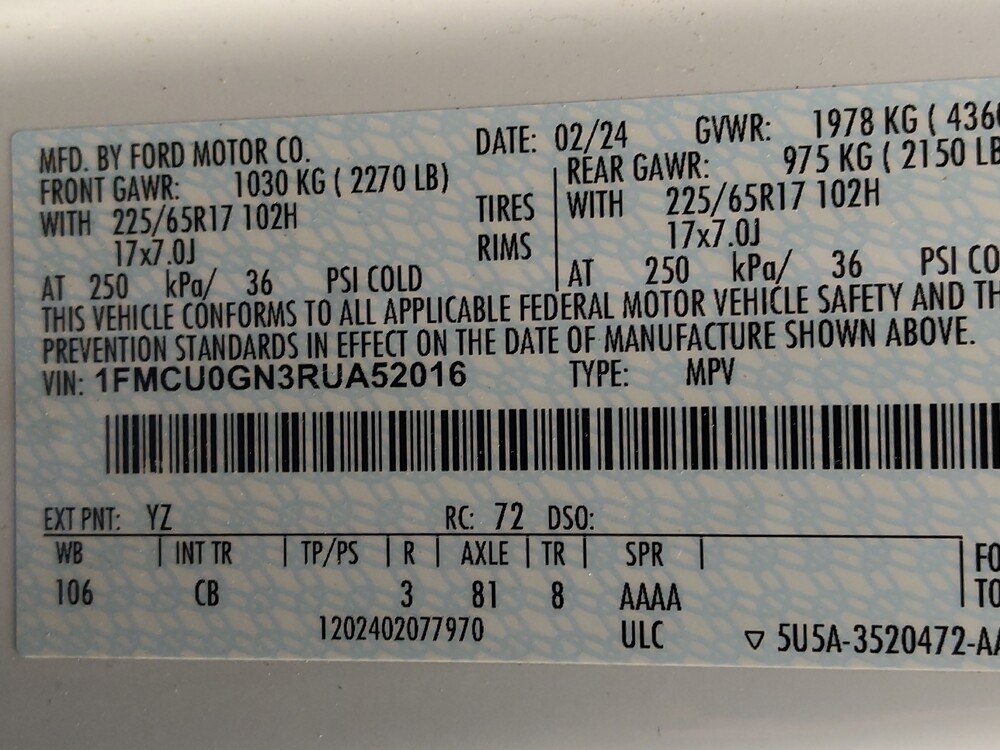 2024 Ford Escape in Houston, TX 77060 - 18129292 33