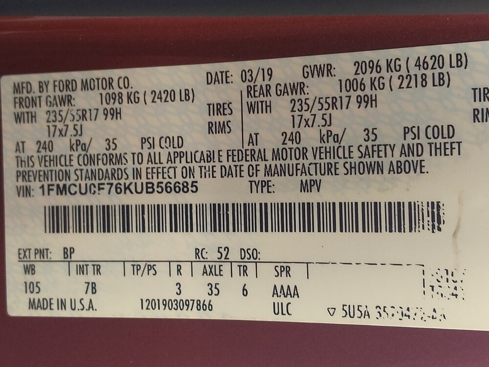 2019 Ford Escape in Baton Rouge, LA 70816 - 18129306 33