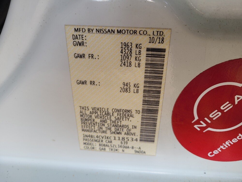 2019 Nissan Altima in Miamisburg, OH 45342 - 18129330 33