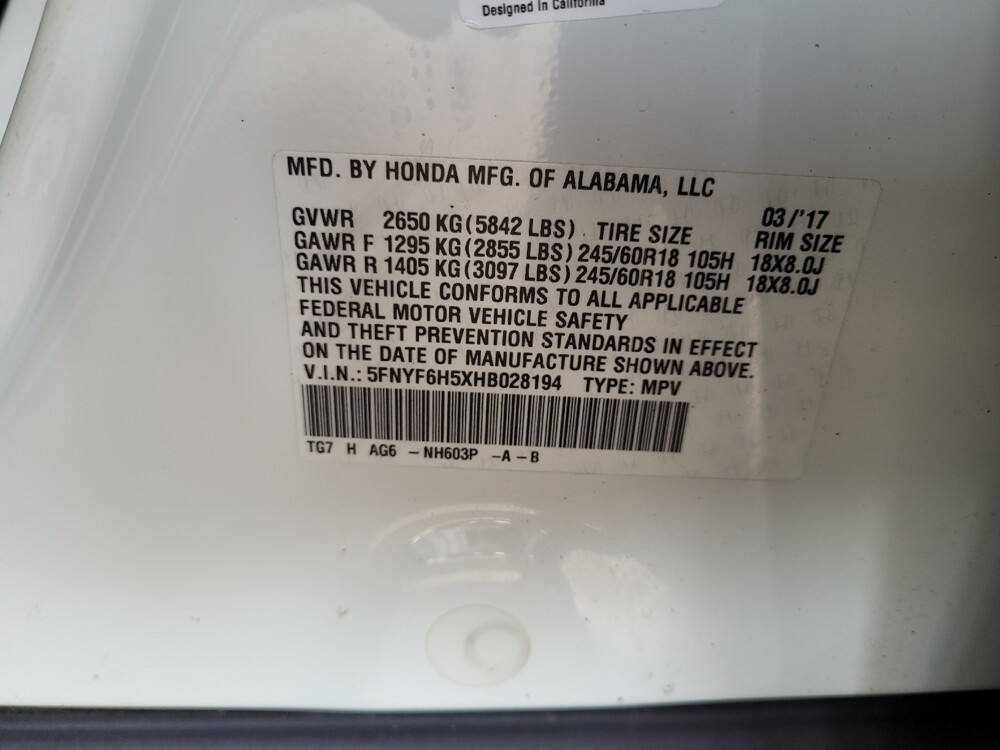 2017 Honda Pilot in Miamisburg, OH 45342 - 18129332 33