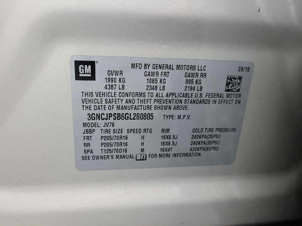 2016 Chevrolet Trax in Williamstown, NJ 8094 - 18129358 33