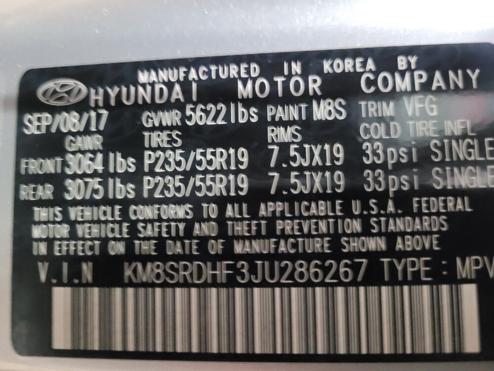 2018 Hyundai Santa Fe in Williamstown, NJ 8094 - 18129366 33