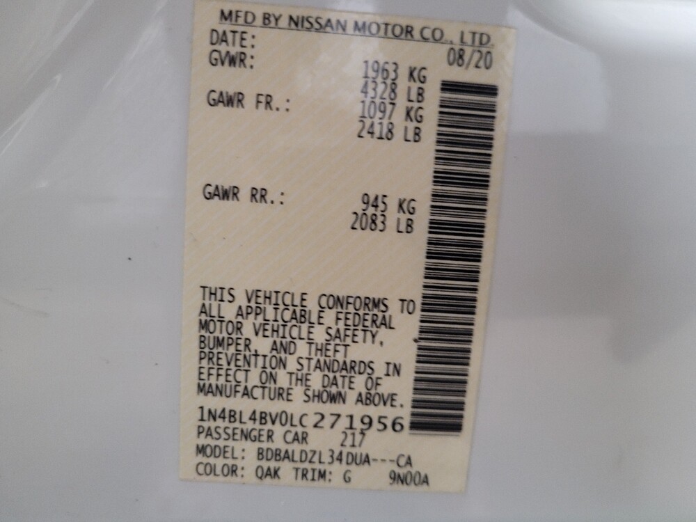 2020 Nissan Altima in Williamstown, NJ 8094 - 18129387 33