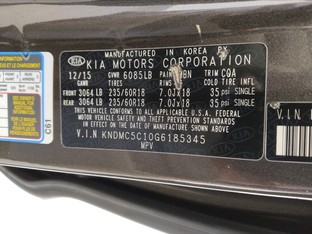 2016 Kia Sedona in Springfield, MO 65807 - 18129395 33