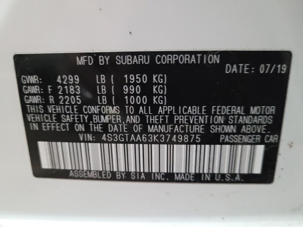 2019 Subaru Impreza in Henrico, VA 23223 - 18129417 33