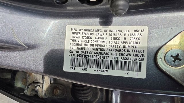 2013 Honda Civic in Cartersville, GA 30120 - 18129516 12