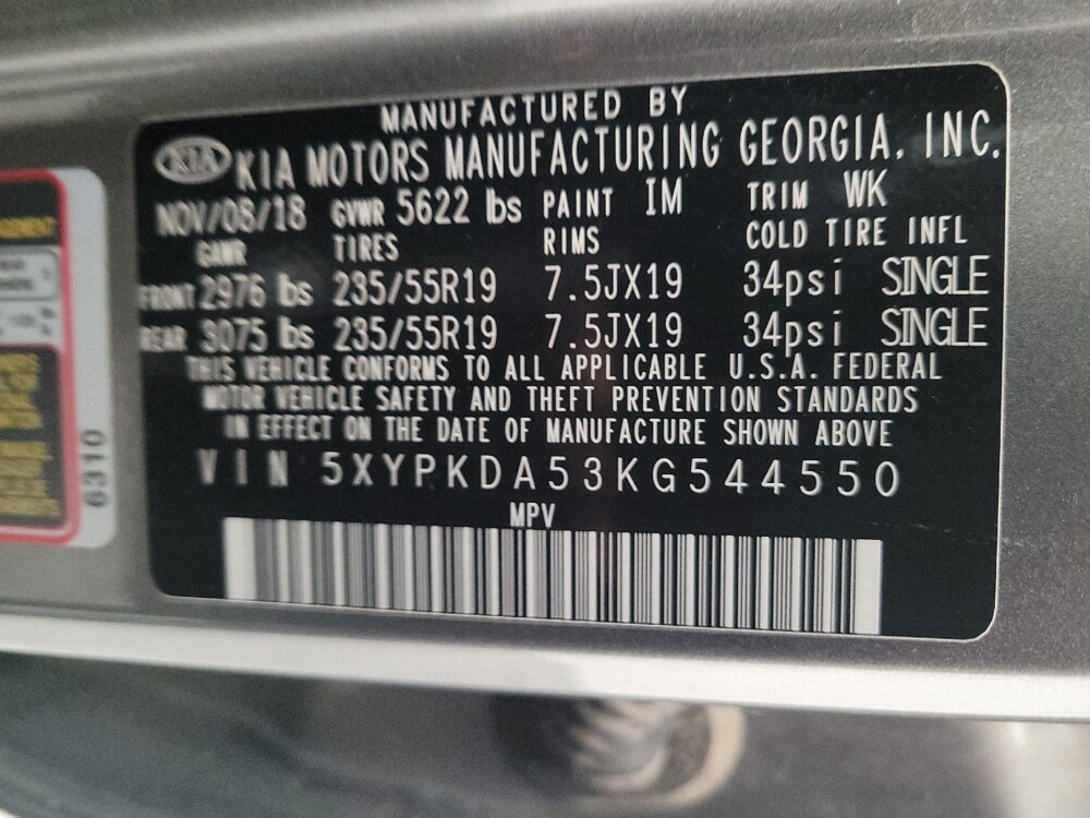 2019 Kia Sorento in Riverside, CA 92504 - 18129533 33