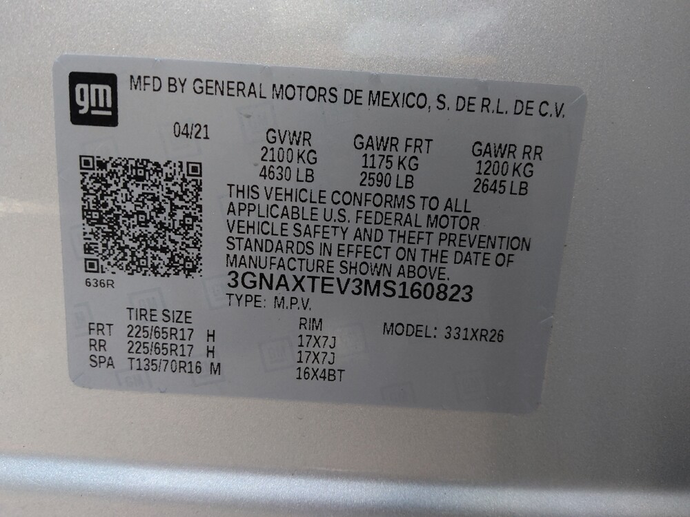 2021 Chevrolet Equinox in El Cajon, CA 92020 - 18129538 33