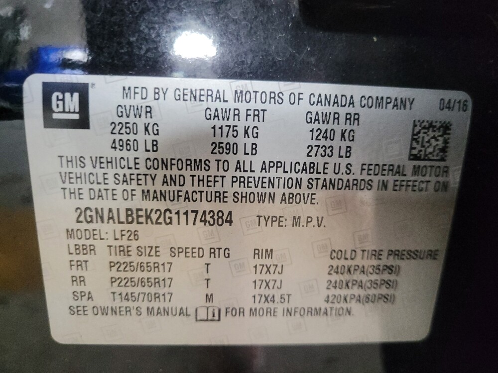 2016 Chevrolet Equinox in Birmingham, AL 35215 - 18129560 33