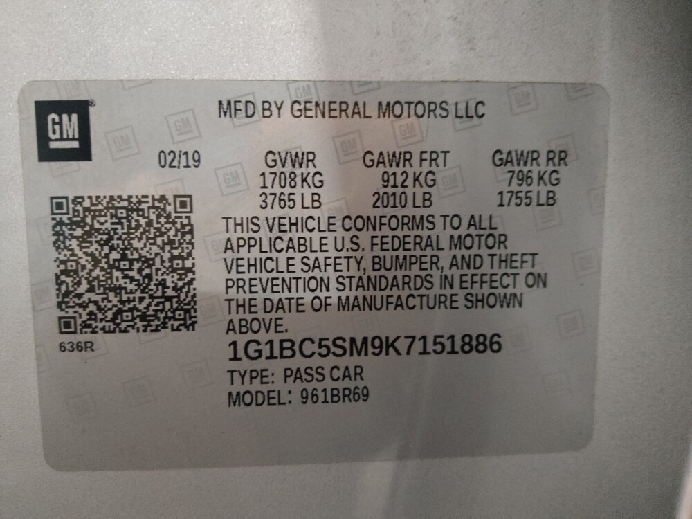 2019 Chevrolet Cruze in Oklahoma City, OK 73139 - 18129575 33