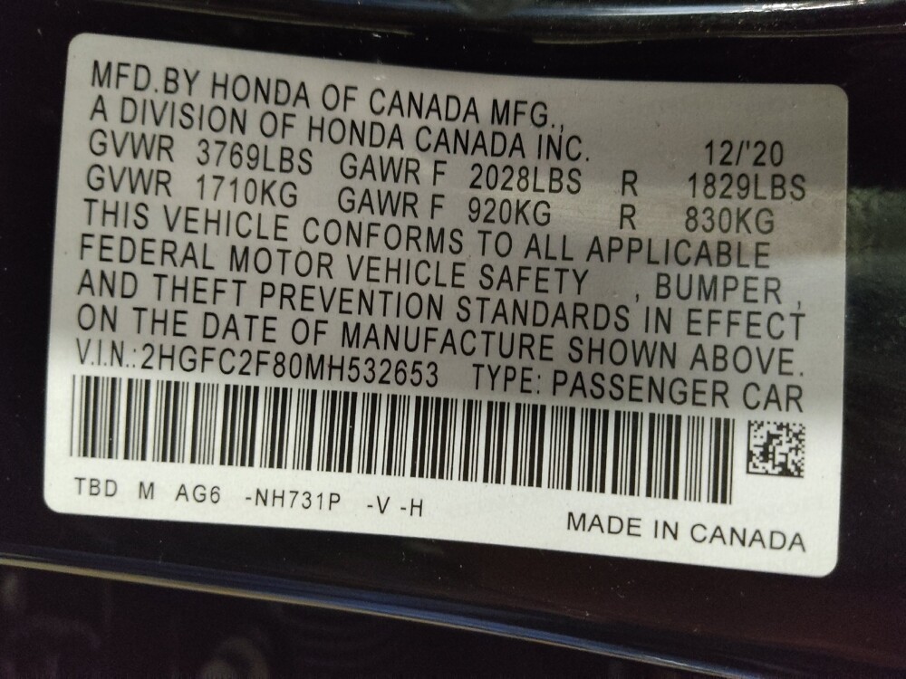 2021 Honda Civic in Oklahoma City, OK 73139 - 18129584 33