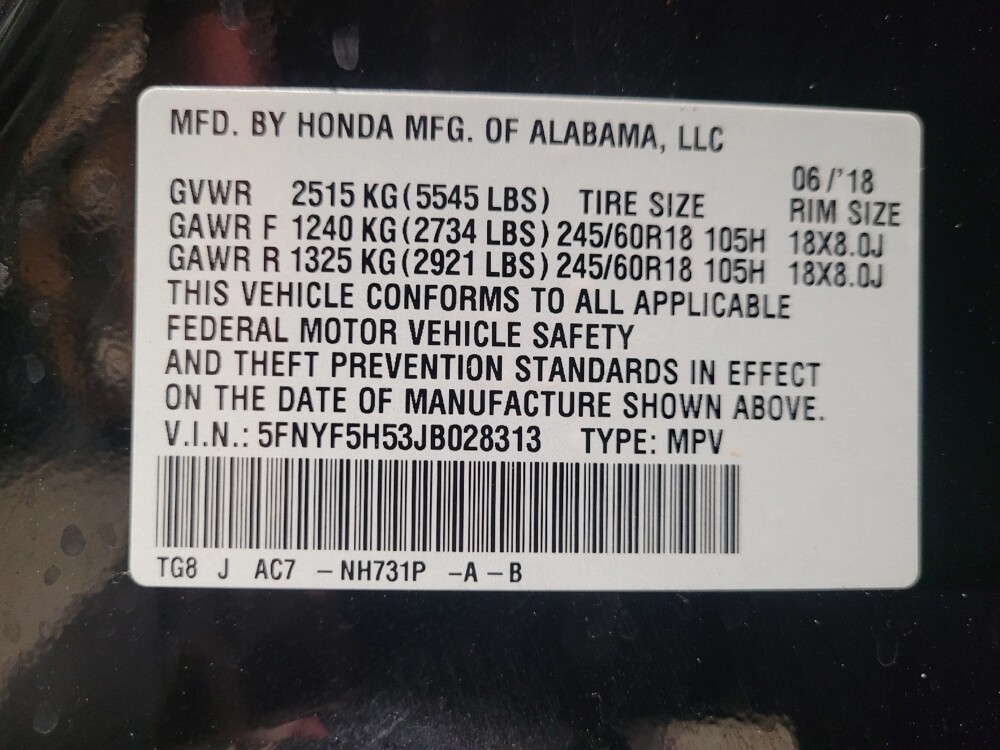 2018 Honda Pilot in Tucson, AZ 85705 - 18129599 33