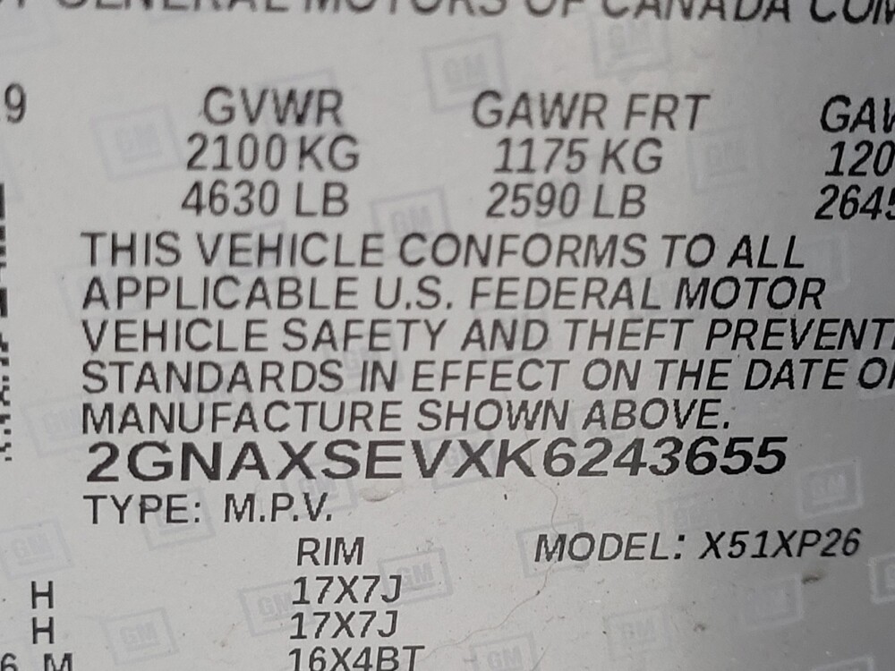 2019 Chevrolet Equinox in Las Vegas, NV 89102 - 18129614 33