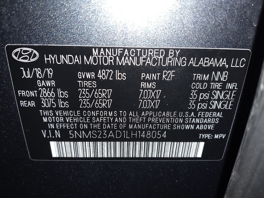 2020 Hyundai Santa Fe in Gainesville, FL 32609 - 18129628 33