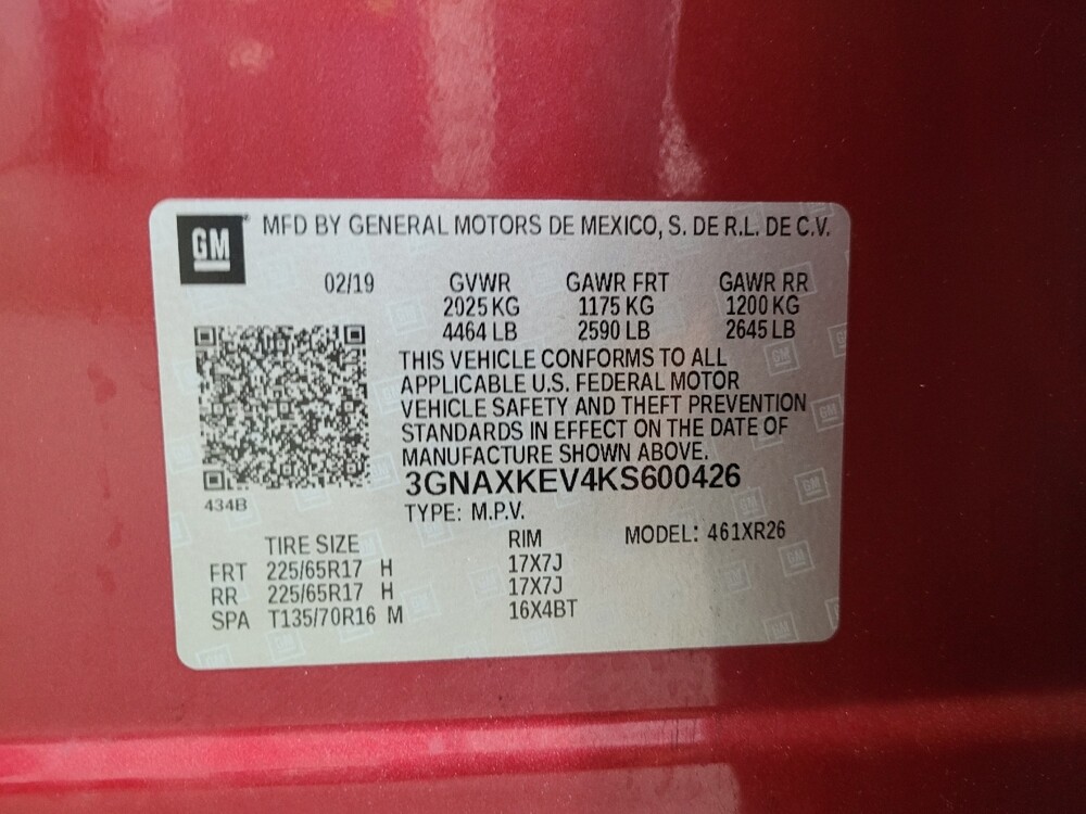 2019 Chevrolet Equinox in Lexington, KY 40509 - 18129634 33