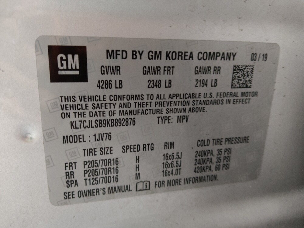 2019 Chevrolet Trax in Gastonia, NC 28056 - 18129636 33