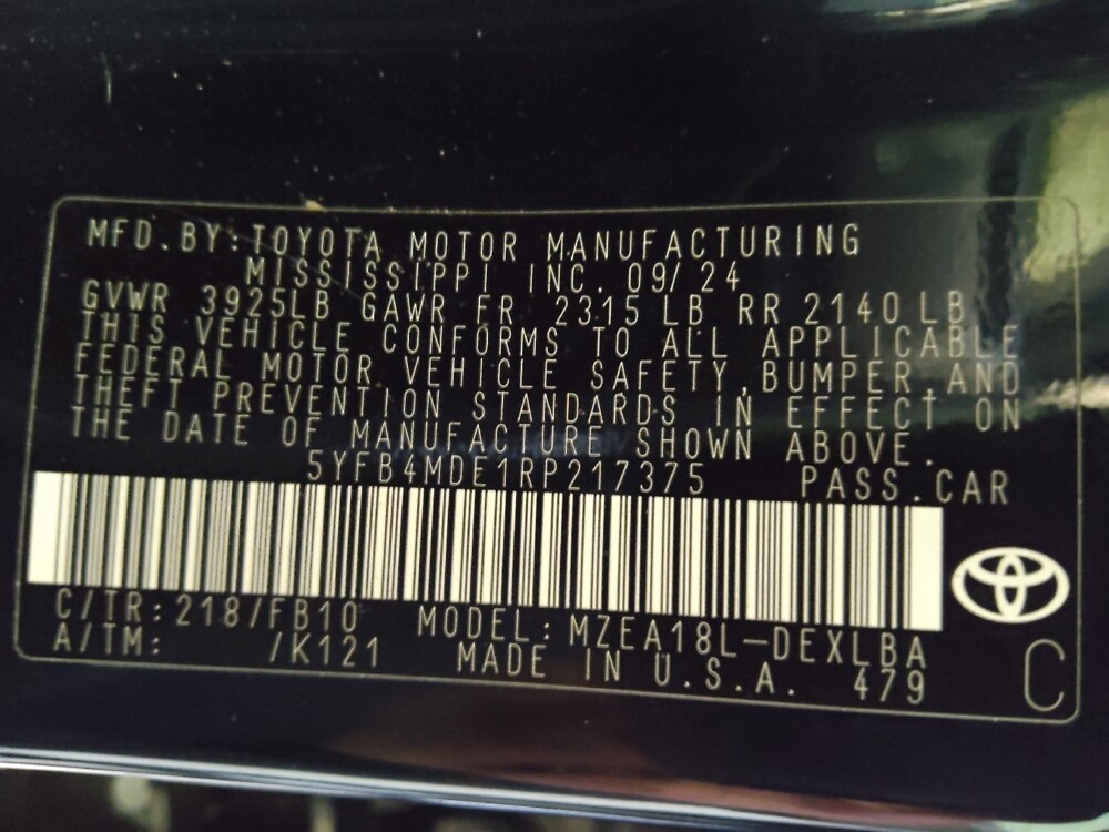 2024 Toyota Corolla in Augusta, GA 30907 - 18129637 33