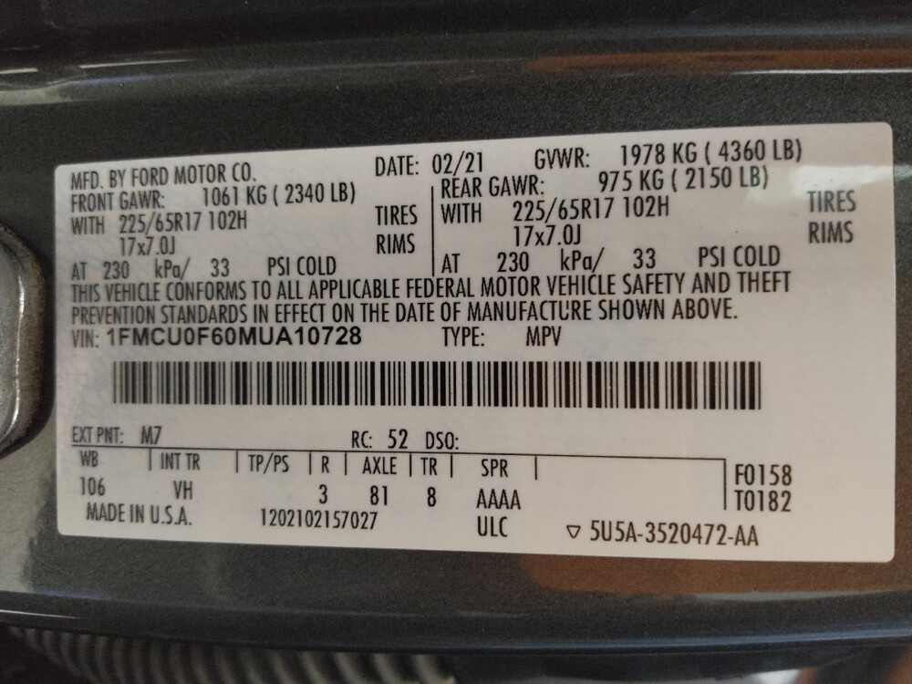 2021 Ford Escape in Albuquerque, NM 87123 - 18129655 33