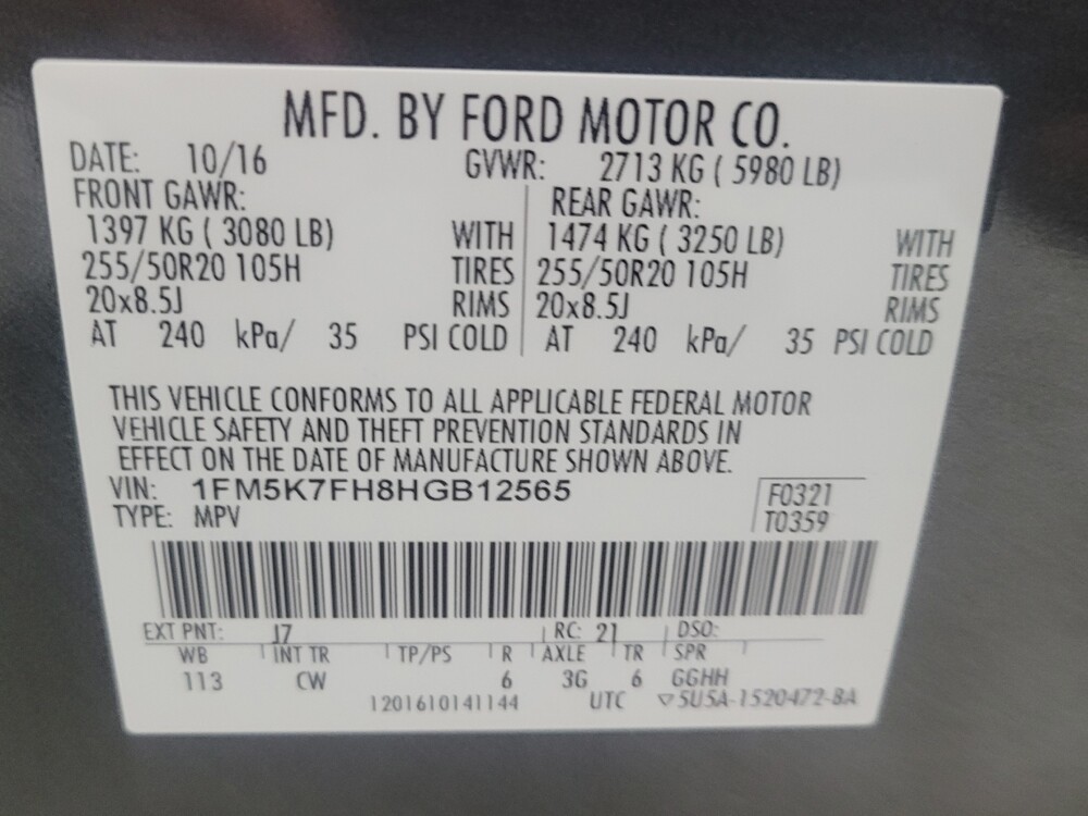 2017 Ford Explorer in Madison, TN 37115 - 18129659 33