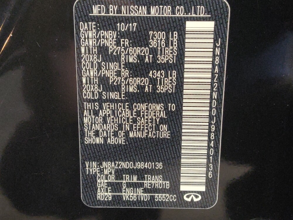 2018 INFINITI QX80 in Metairie, LA 70006 - 18129675 33