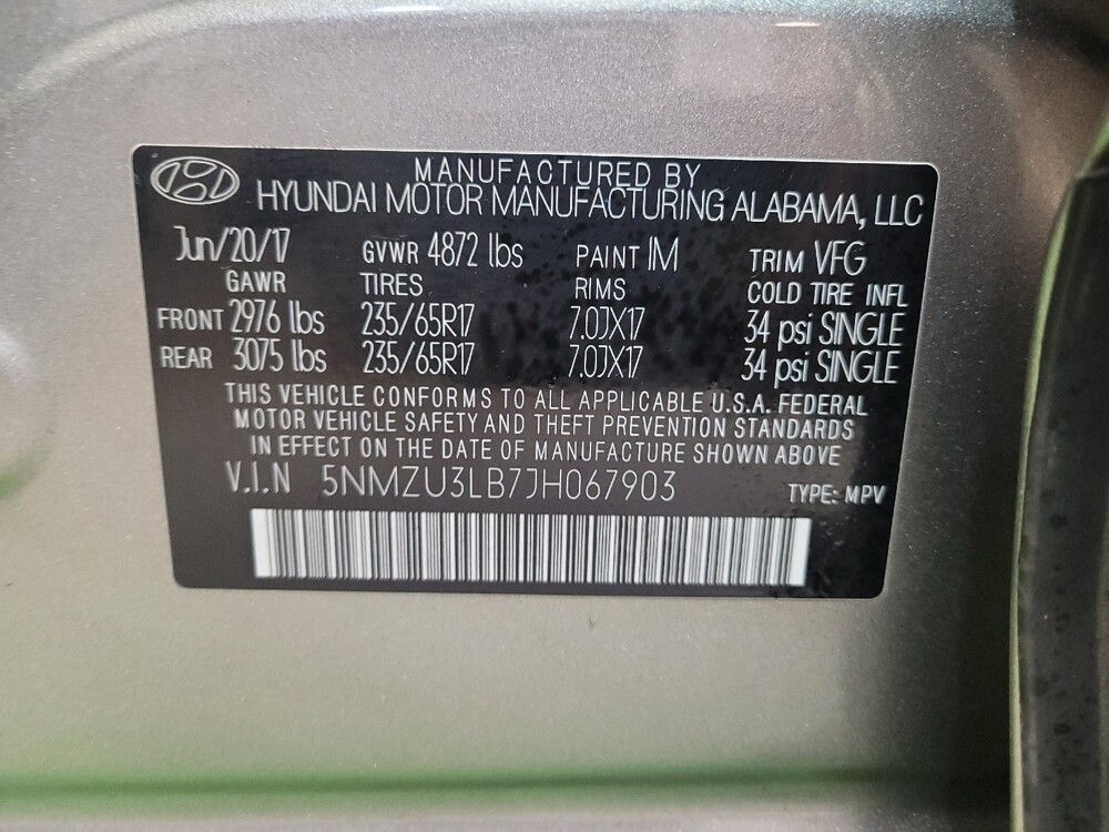 2018 Hyundai Santa Fe in Lexington, KY 40509 - 18129687 33