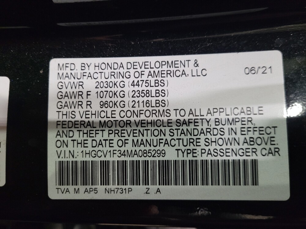 2021 Honda Accord in Owings Mills, MD 21117 - 18129706 33