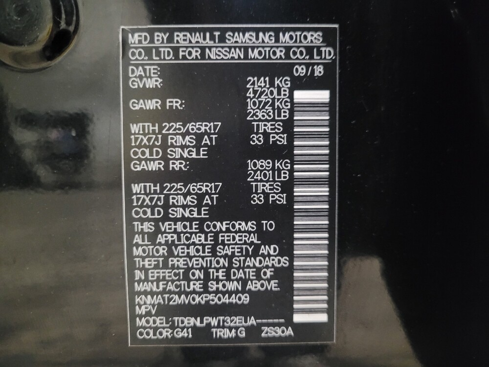 2019 Nissan Rogue in Williamstown, NJ 8094 - 18129723 33