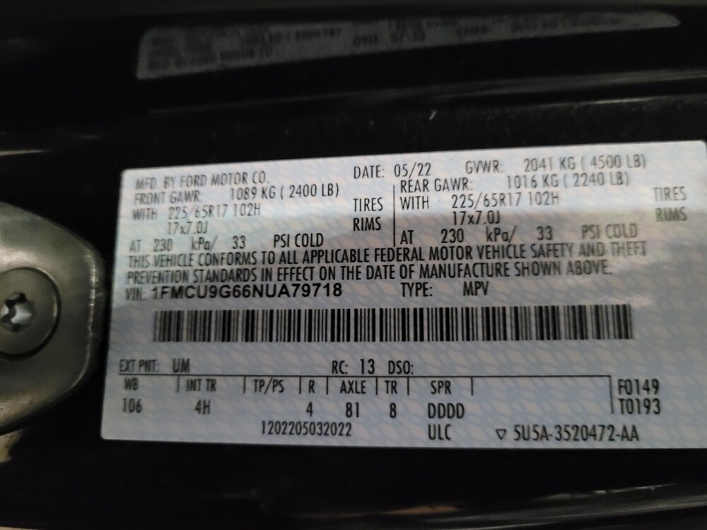 2022 Ford Escape in Richmond, VA 23235 - 18129728 33