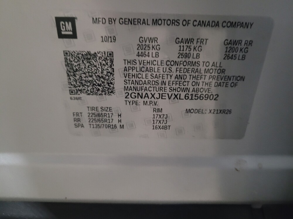 2020 Chevrolet Equinox in Glen Burnie, MD 21061 - 18129798 33