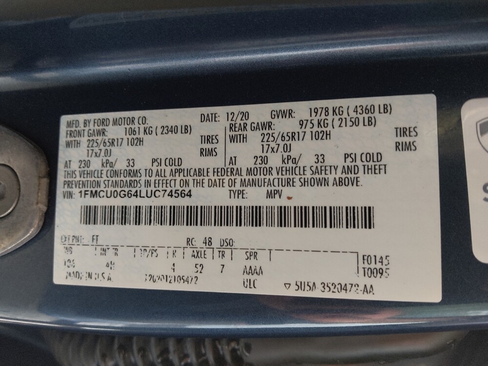 2020 Ford Escape in Union City, GA 30291 - 18129806 33