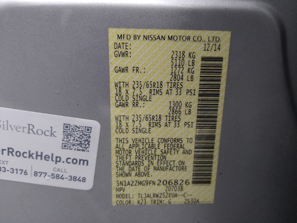 2015 Nissan Murano in St. Louis, MO 63136 - 18129860 33