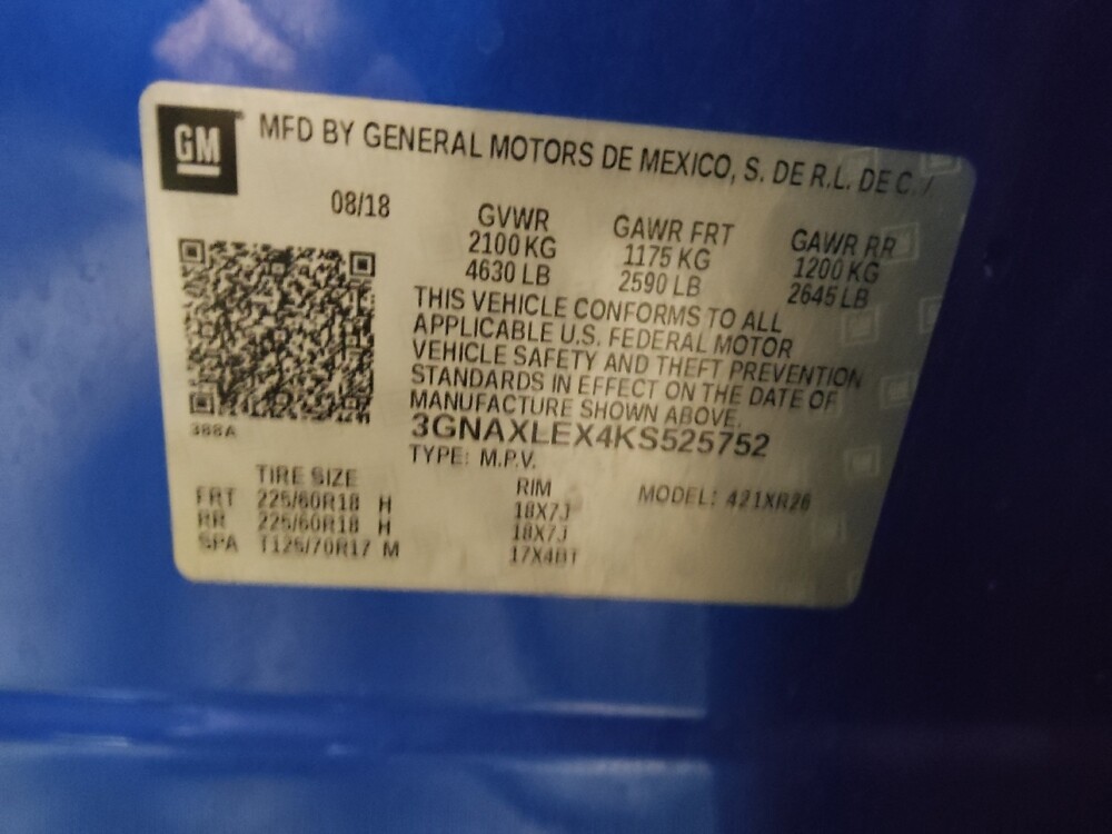 2019 Chevrolet Equinox in Lubbock, TX 79424 - 18129867 33