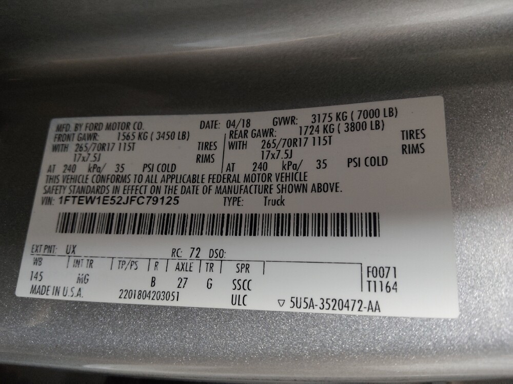 2018 Ford F150 in Augusta, GA 30907 - 18129868 33