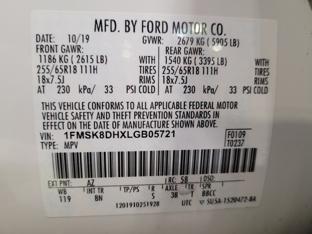 2020 Ford Explorer in Riverside, CA 92504 - 18129876 33