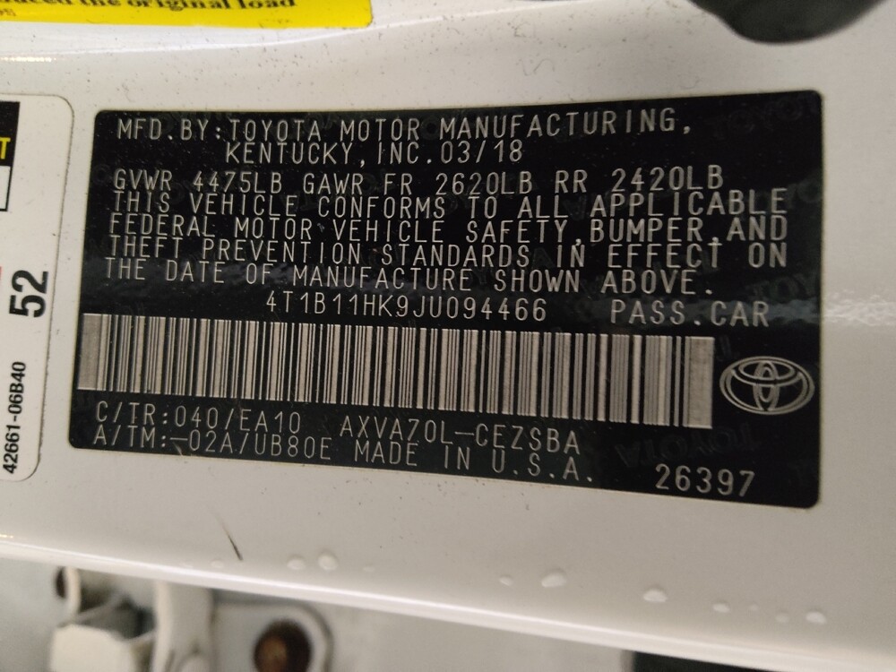 2018 Toyota Camry in Union City, GA 30291 - 18129909 33