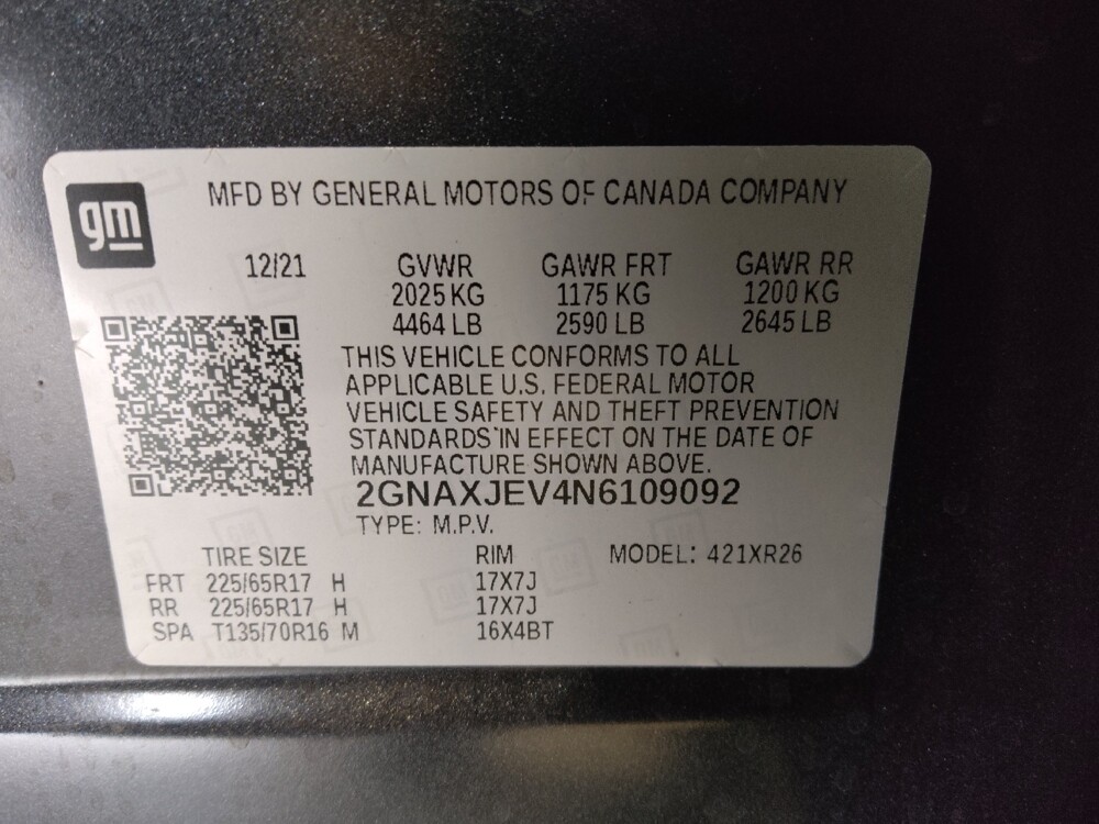 2022 Chevrolet Equinox in Ocala, FL 34471 - 18129979 33