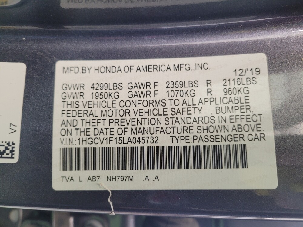 2020 Honda Accord in Maple Heights, OH 44137 - 18129982 33