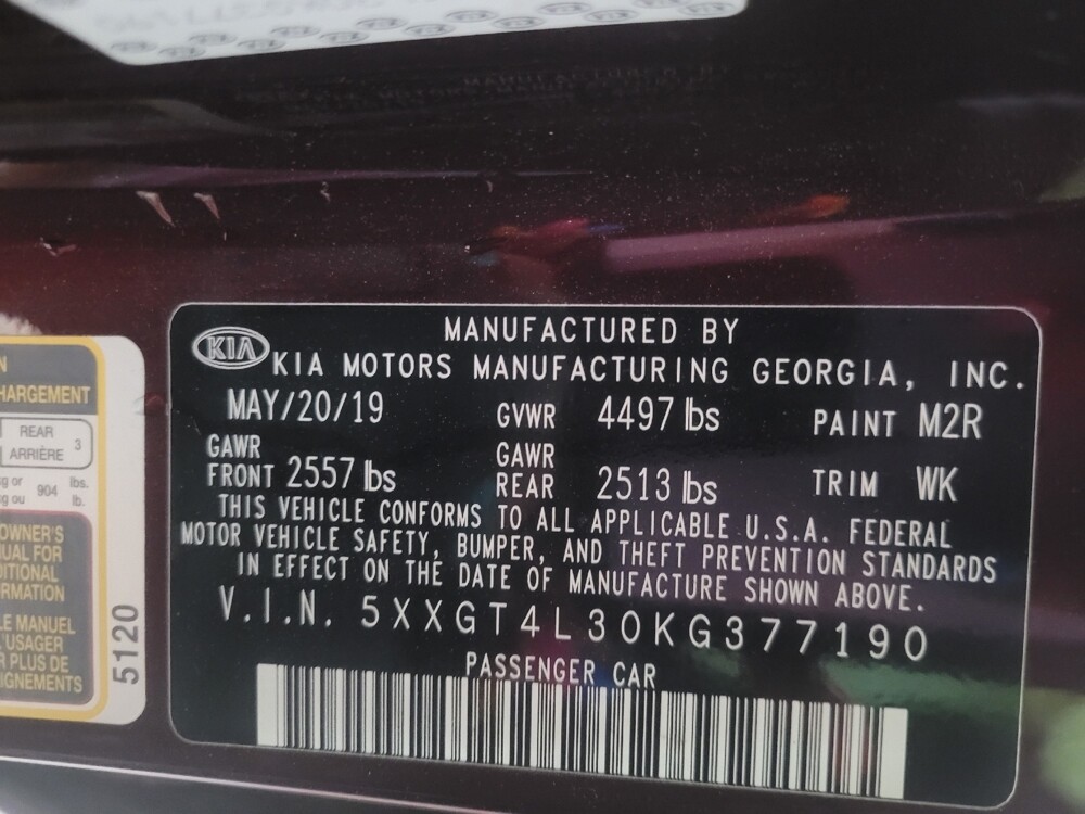 2019 Kia Optima in Stone Mountain, GA 30083 - 18129989 33