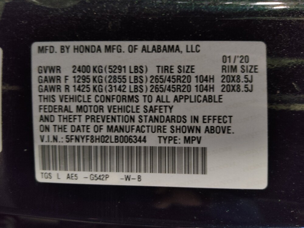 2020 Honda Passport in Lakeland, FL 33815 - 18129997 33