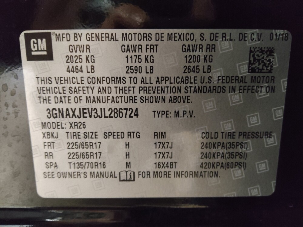 2018 Chevrolet Equinox in Jacksonville, FL 32225 - 18130002 33