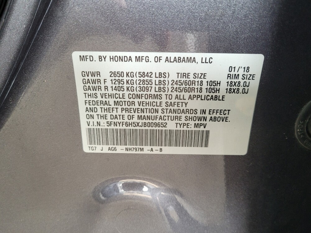 2018 Honda Pilot in Lexington, KY 40509 - 18130013 33