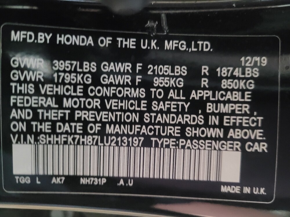 2020 Honda Civic in Conyers, GA 30094 - 18130037 33