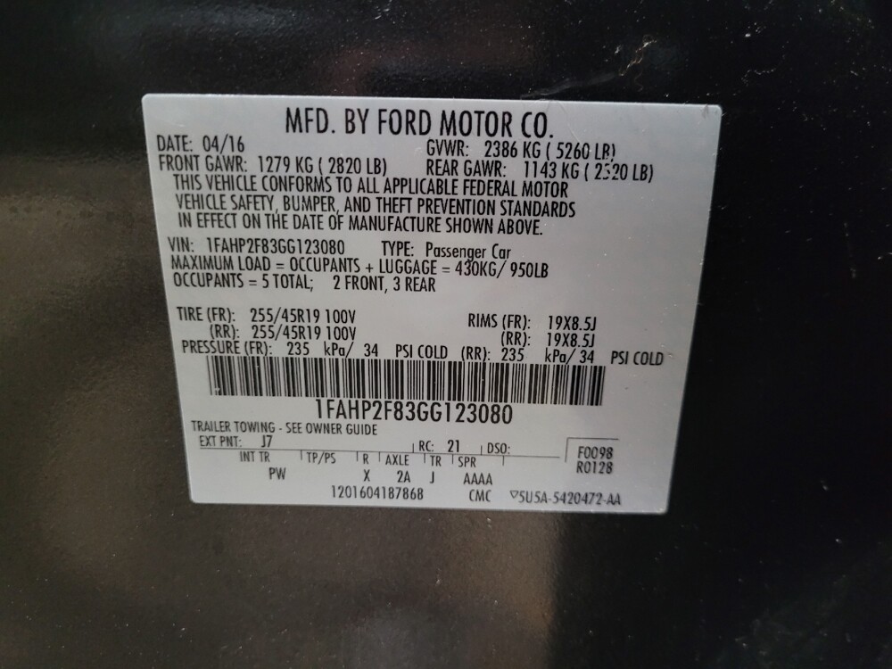 2016 Ford Taurus in Williamstown, NJ 8094 - 18130044 33