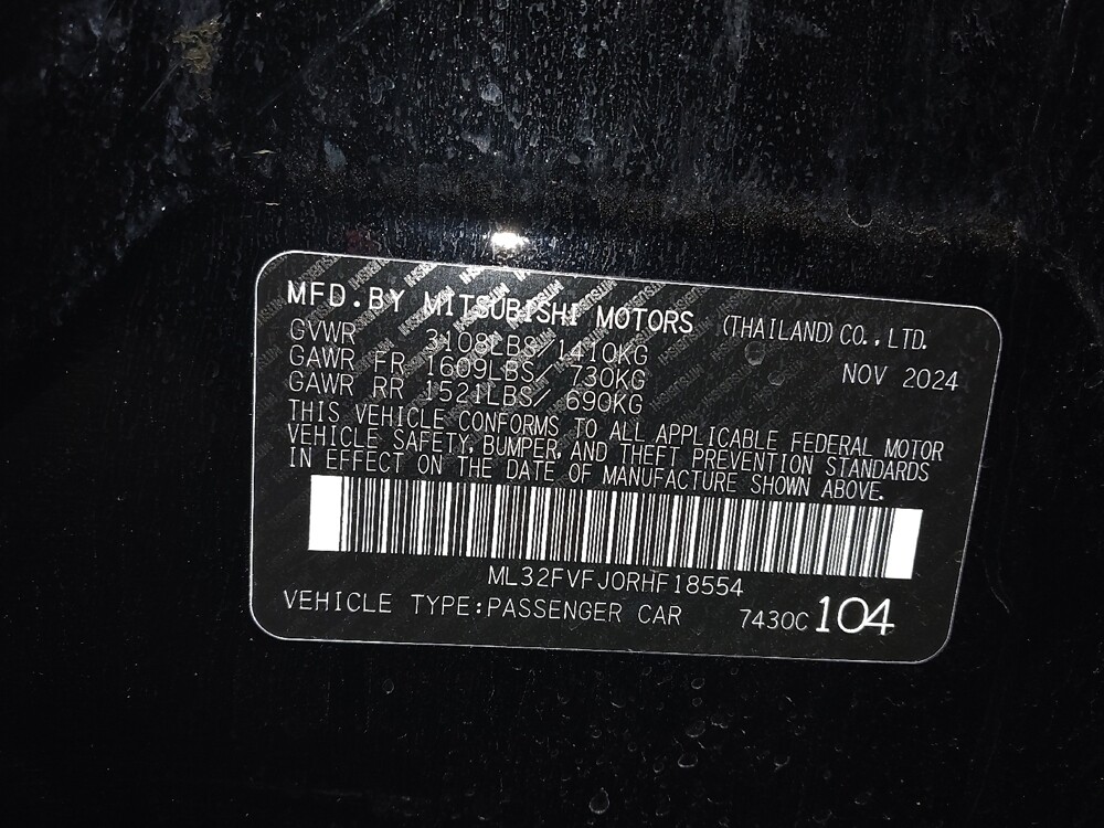 2024 Mitsubishi Mirage G4 in Tulsa, OK 74145 - 18130073 33