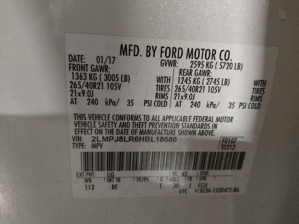 2017 Lincoln MKX in Tulsa, OK 74145 - 18130074 33