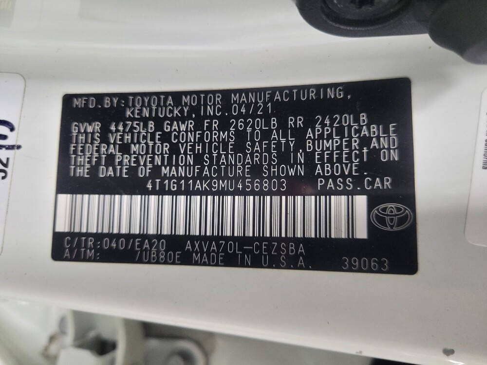 2021 Toyota Camry in Macon, GA 31210 - 18130213 33