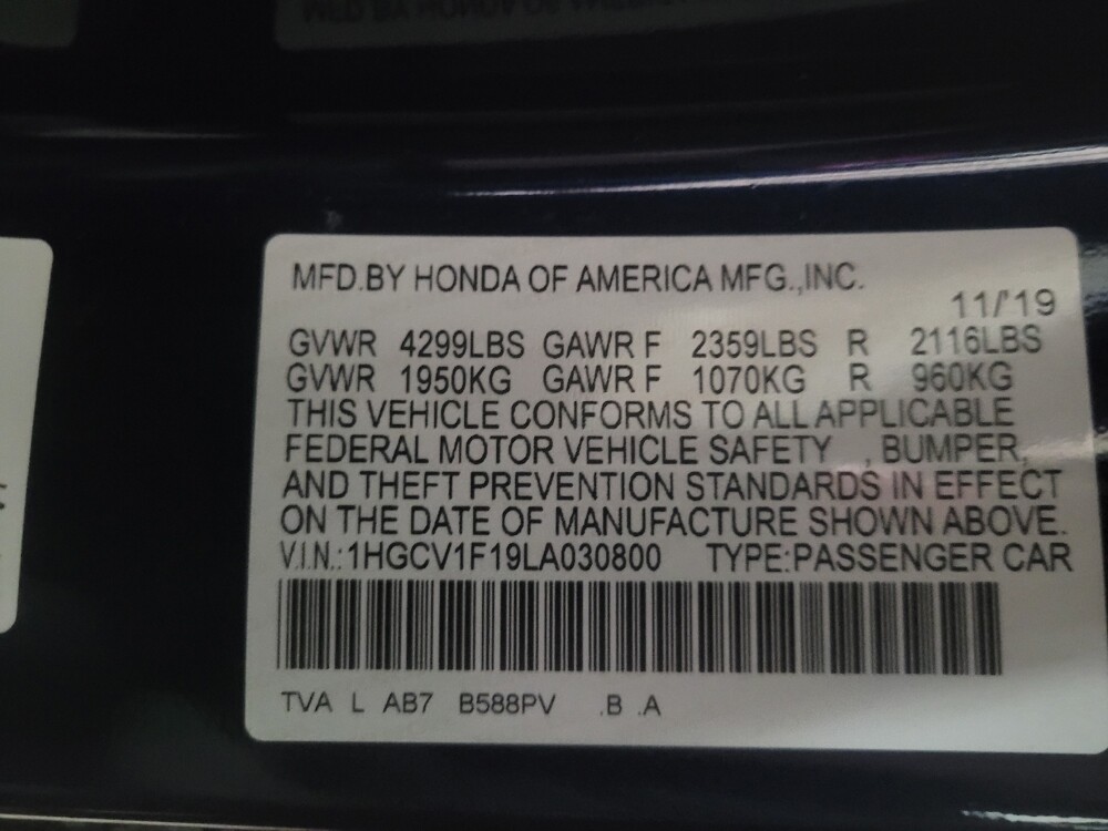 2020 Honda Accord in Knoxville, TN 37923 - 18130221 33