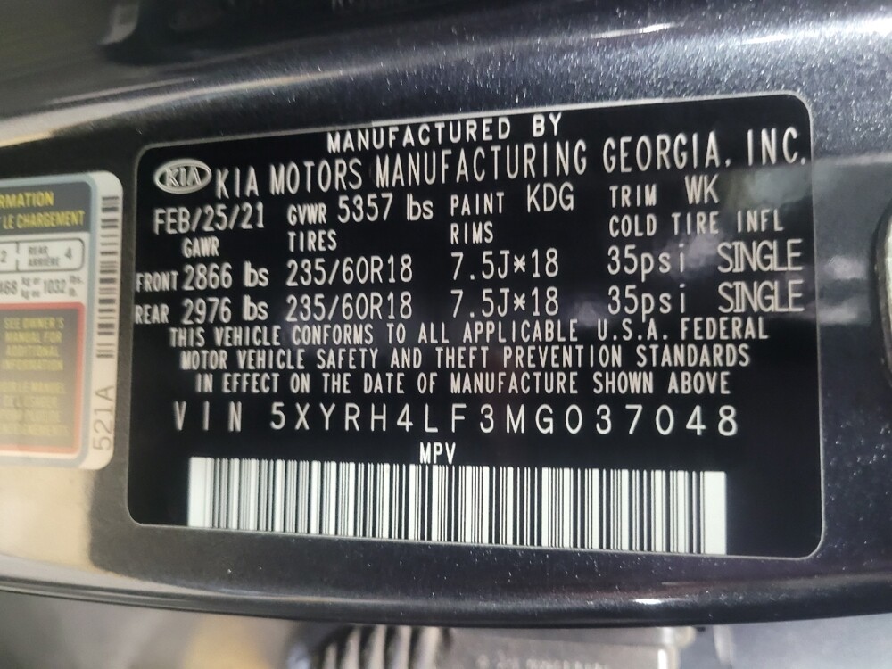 2021 Kia Sorento in Marietta, GA 30062 - 18130234 33