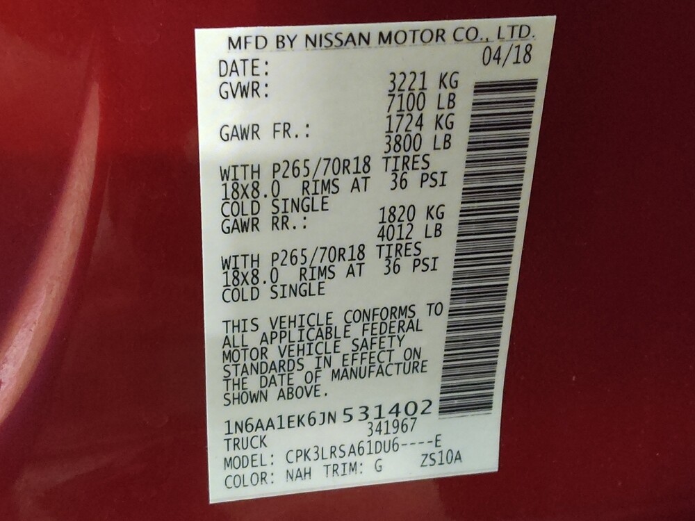 2018 Nissan Titan in Tulsa, OK 74145 - 18130263 33