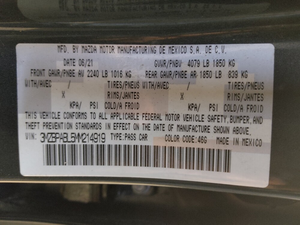 2021 MAZDA MAZDA3 in Raleigh, NC 27604 - 18130339 33